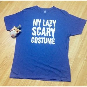 HALLOWEEN Women (Unisex) T-Shirt Size Large Short Slevee Purple Tops